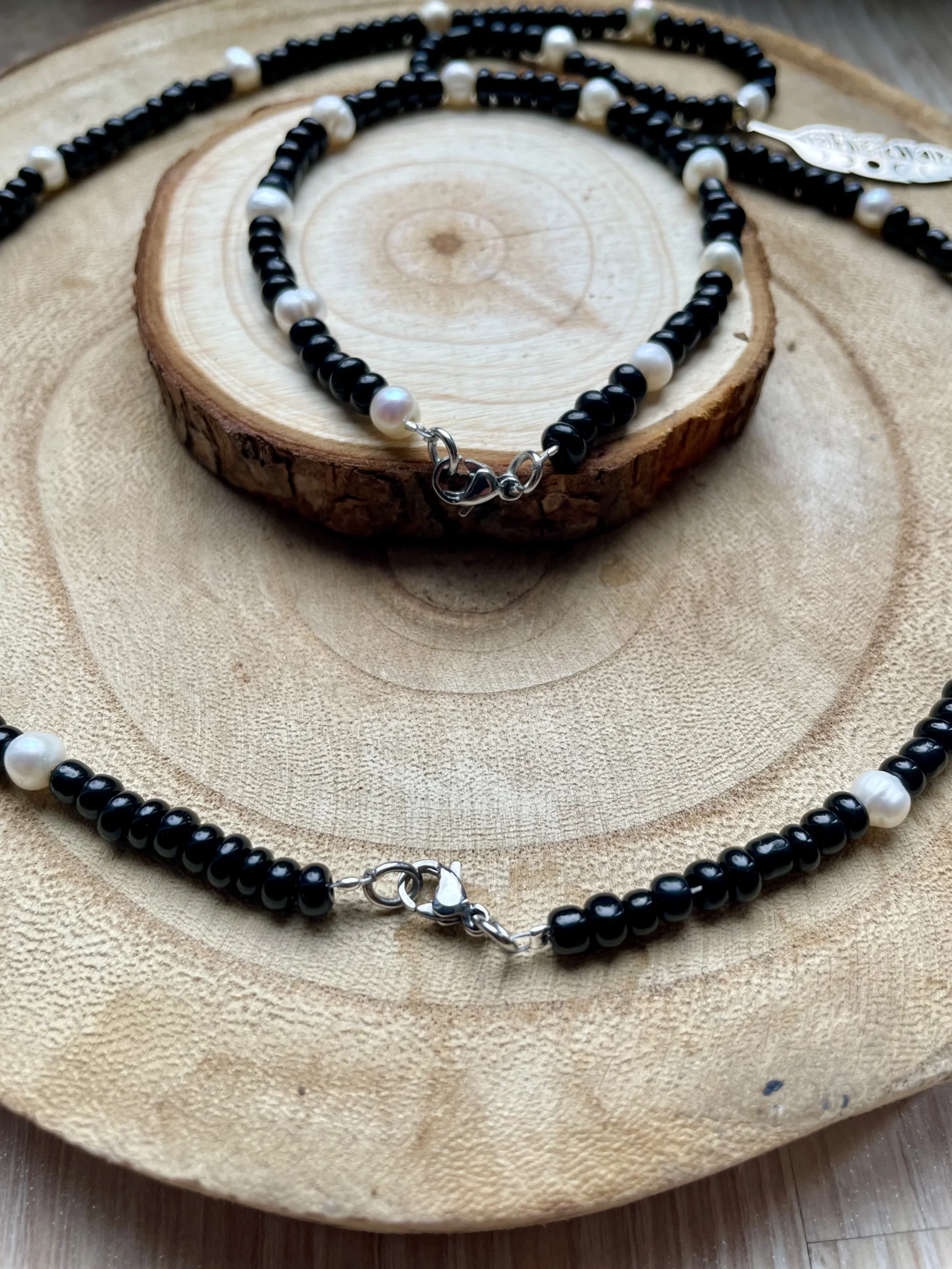 Freshwater Pearl and Luna Charm